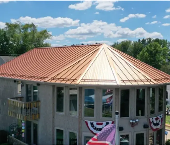 Tarping and dry-in on a Greensburg commercial roof