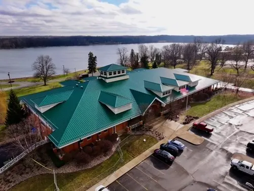 Commercial roof inspection documented in Greensburg